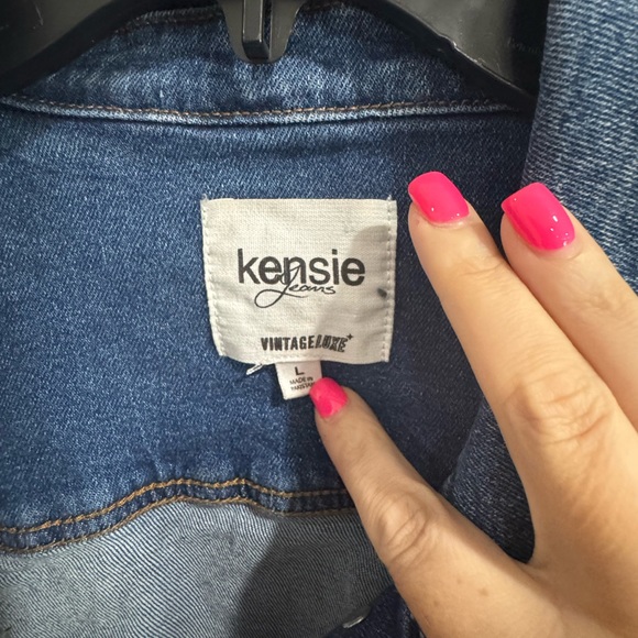 Kensie Classic Denim Jacket – Size L - Picture 3 of 5